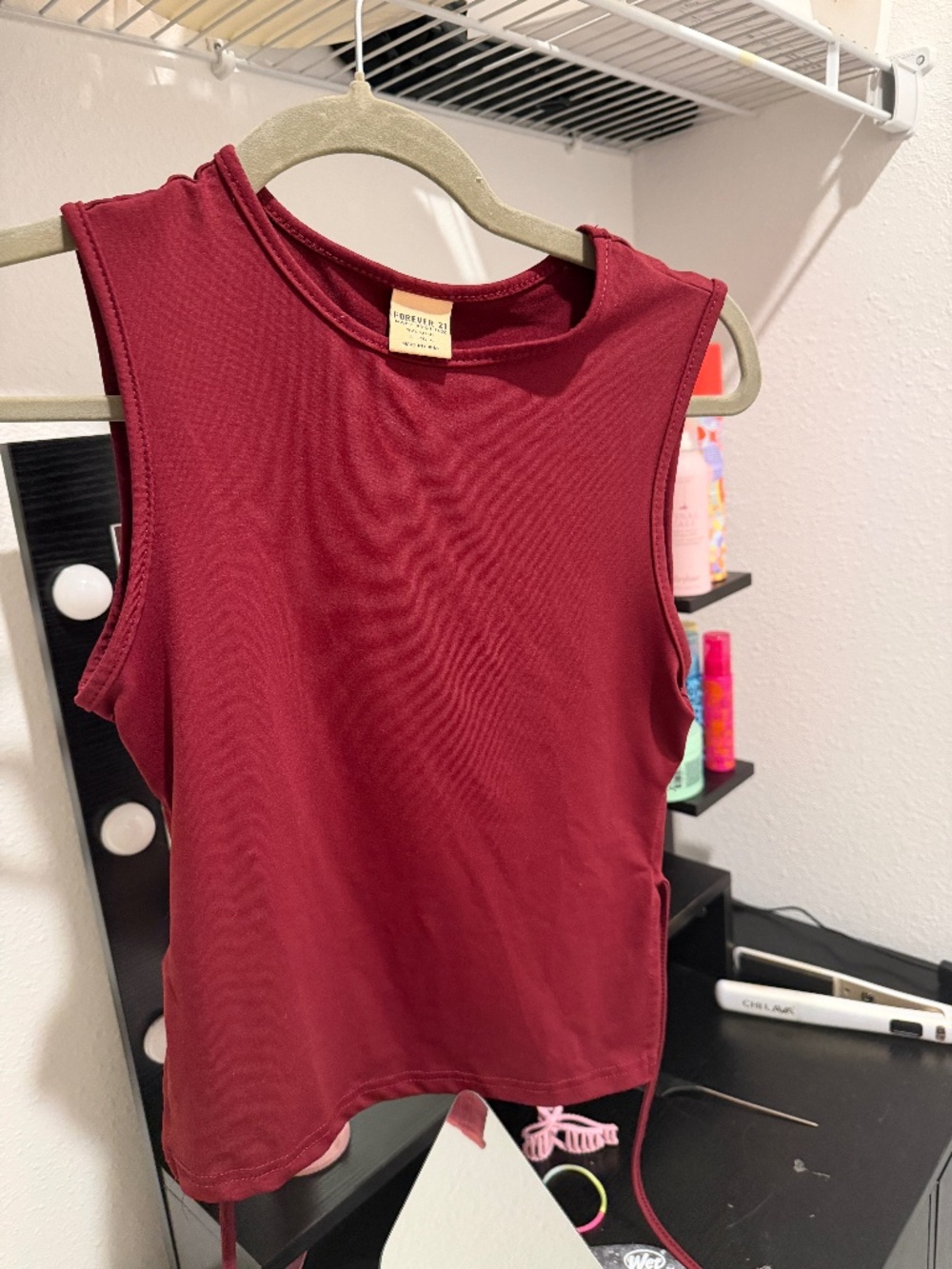 Forever 21 Maroon Open-Back Tank Top 🤎